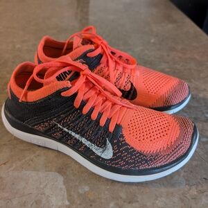 Nike Free 4.0 Flyknit (2014) Bright Mango #631050-800 Women Size 7 No Box